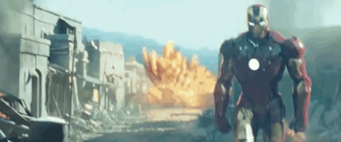 iron man explosion fireworks tournament gif movie commence let