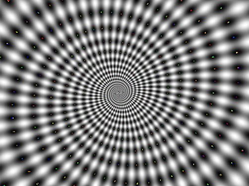 Hypnotic Spinning Spiral Optical Illusion 1024X768