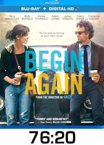 Begin Again Bluray Review