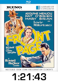 The Front Page Bluray Review