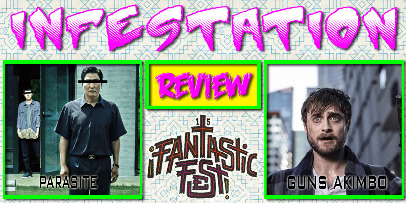 Fantastic Fest reviews of Guns Akimbo and Parasite