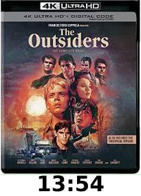 The Outsiders 4k Review