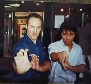 Bey Logan and Stephen Chow